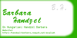 barbara handzel business card